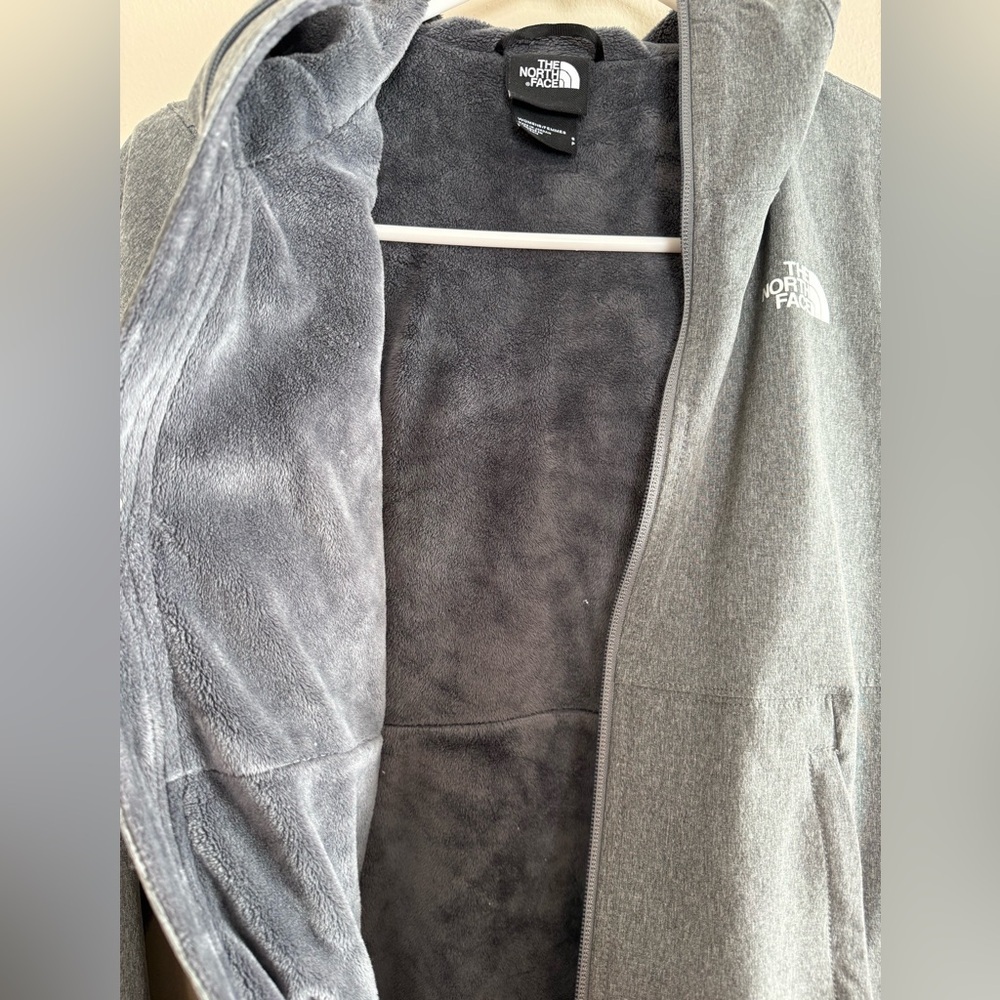 North Face Charcoal Hooded Jacket - Picture 9 of 14